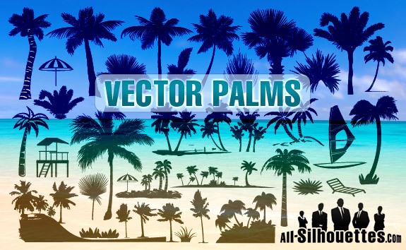 Vector Palms – All-Silhouettes
