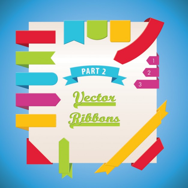vector ribbons part  Vector | Free Download png