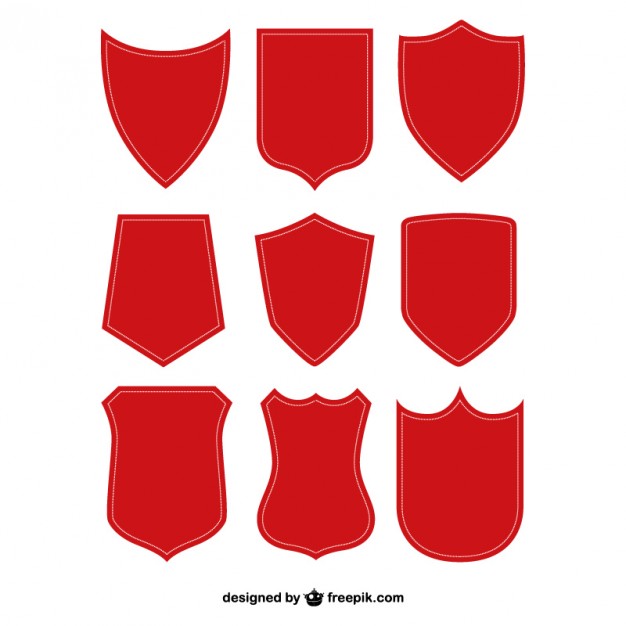 Vector shield shapes  Vector | Free Download