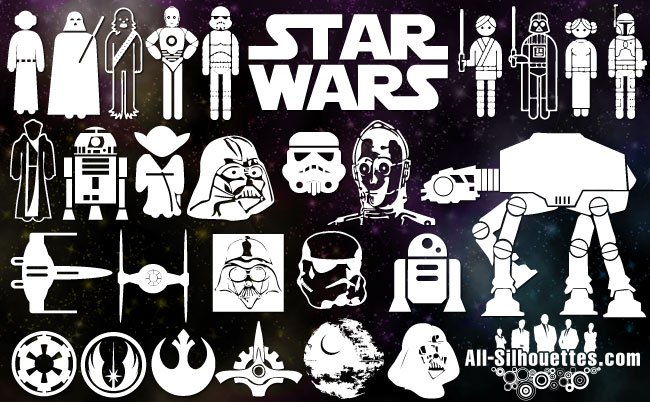 Vector starwars symbols
