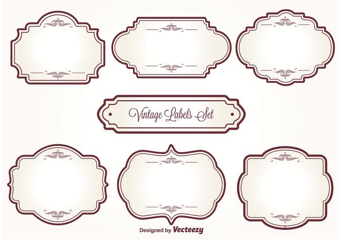 Vintage Label Set