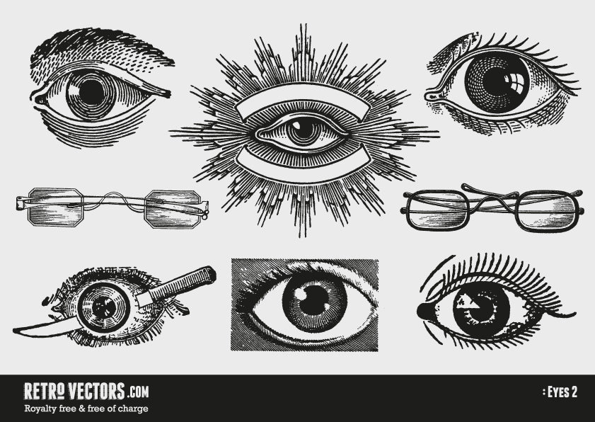 Vintage Vector Eyes