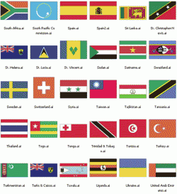 World Flags Set – AI Format