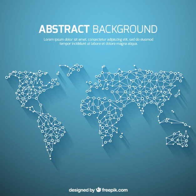 World map background in abstract style  Vector | Free Download