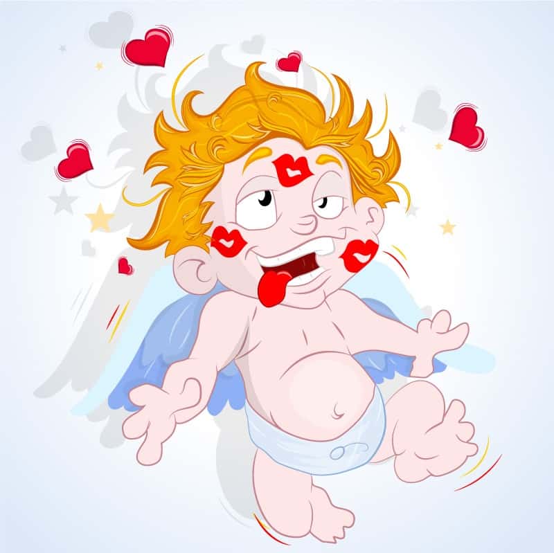 Blond angel vector material