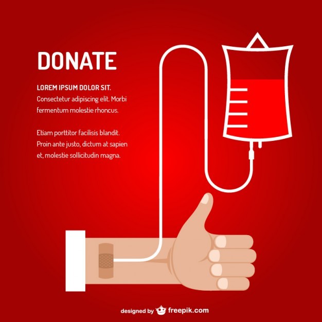 Blood transfusion vector art