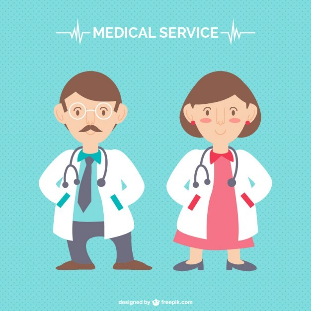 Cartoon characters doctors