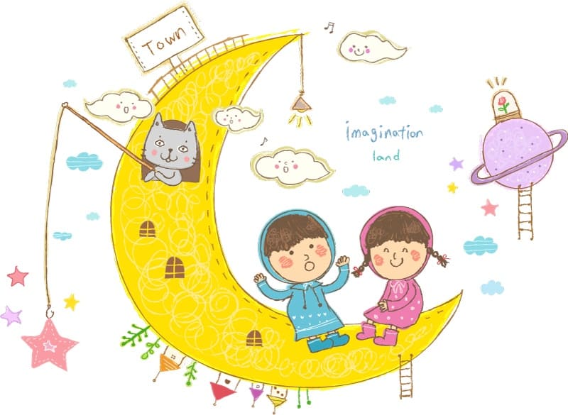 Children cartoon illustrator vector material