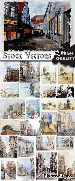 City Illustration – 25 Eps
