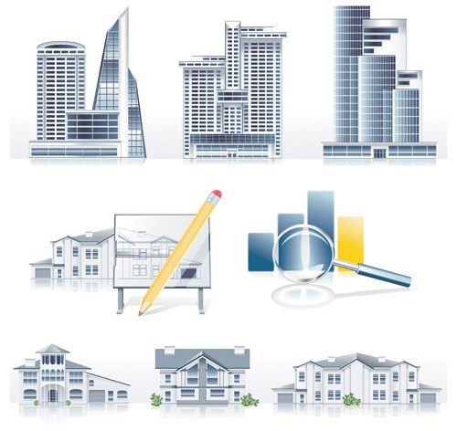 Creative Architecture design elements vector set 01 download