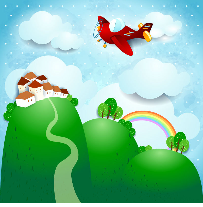 Creative cartoon sticker label vector material