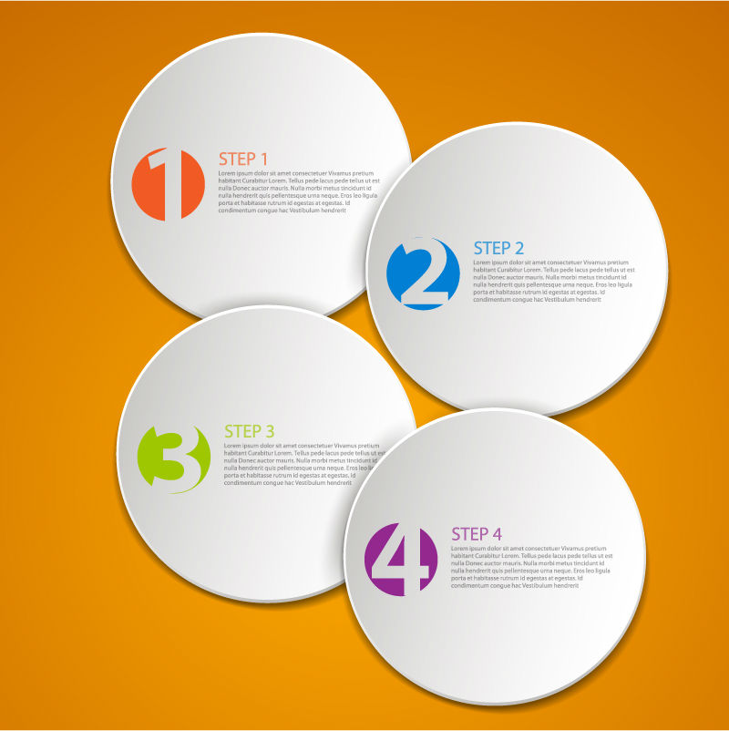 Creative information circular map vector material