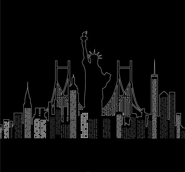 Creative New York City silhouette