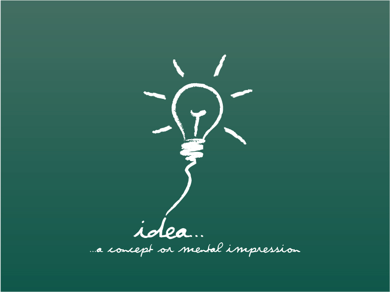 Creative thinking illustrator vector material