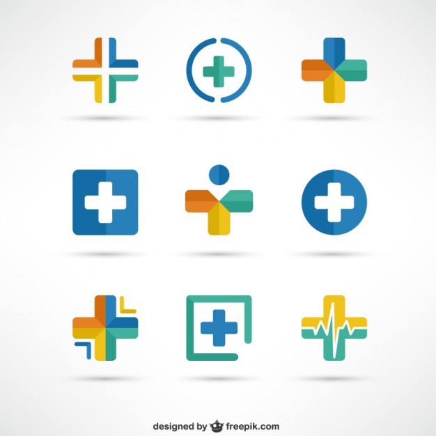 Crosses medical logo templates
