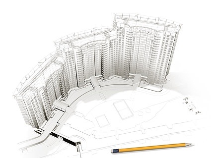 3D Buildings and plan -6