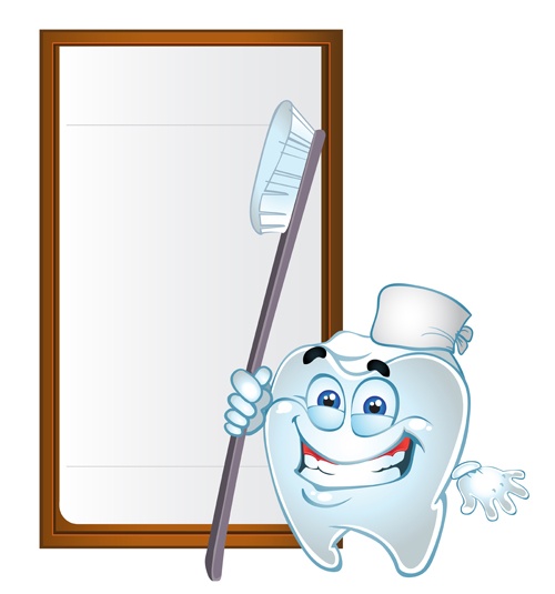 Dental health education vectors 03