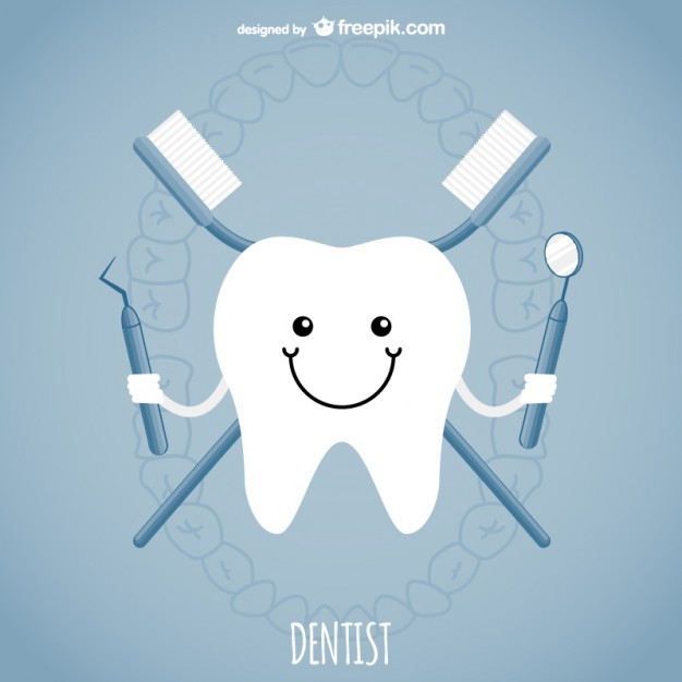 Dentist concept vector