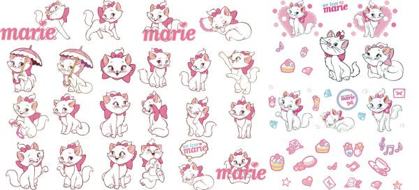 Disney Marie cat vector material