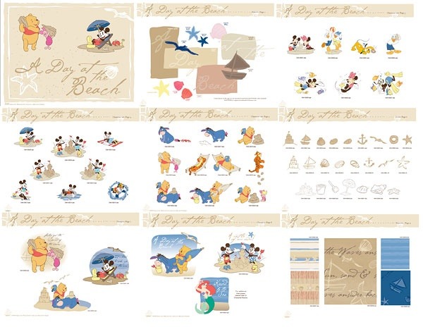 Disney style vector material