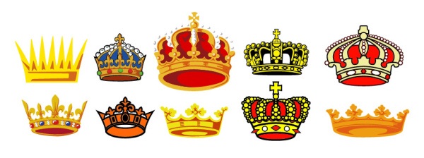 Exquisite crown vector material