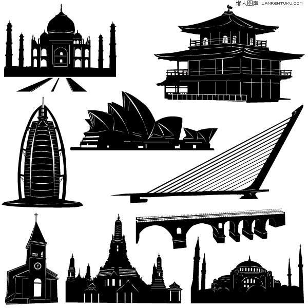 Famous buildings around the world