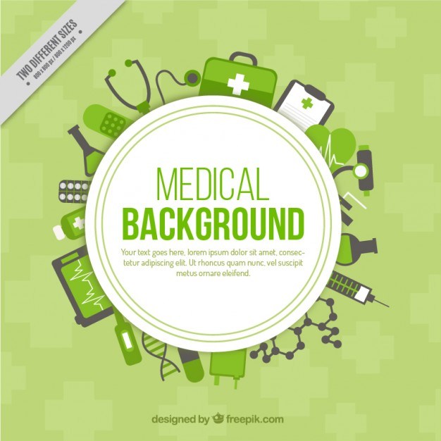 Green medical background