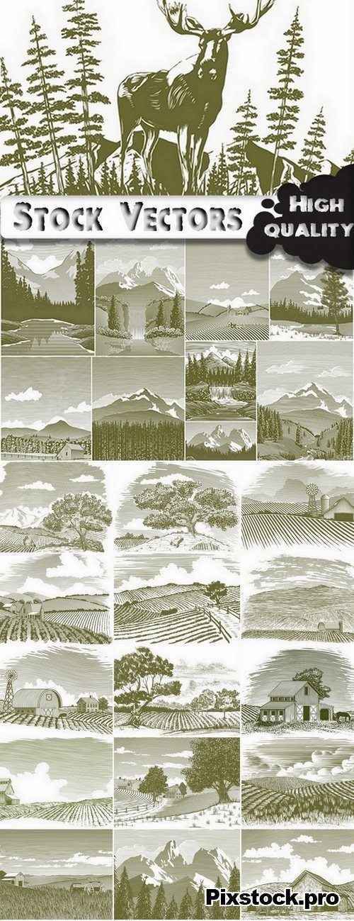 Landscape set #4 – 25 Eps