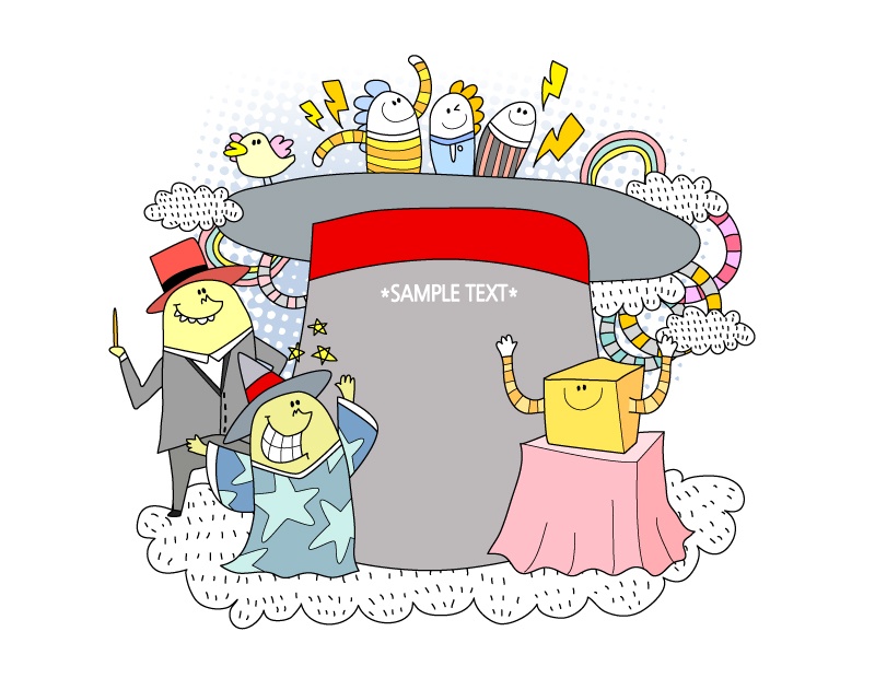 Magic abstract vector illustration Vector cartoon