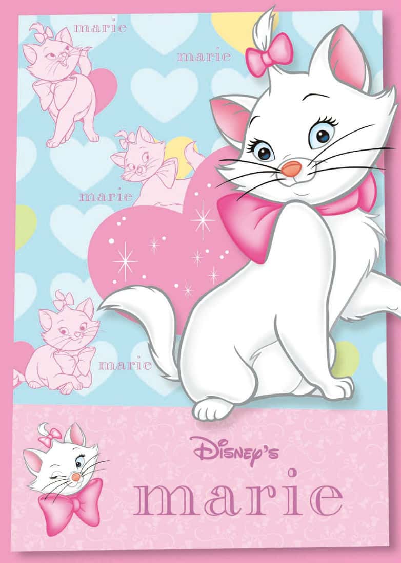 Mary cartoon cat Vector cartoon background