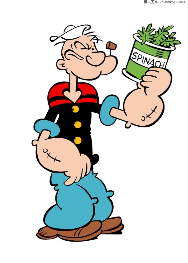 Popeye cartoon characters vector material