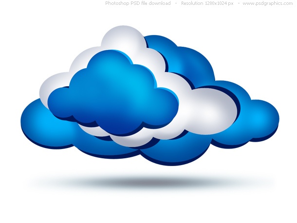 PSD clouds icon