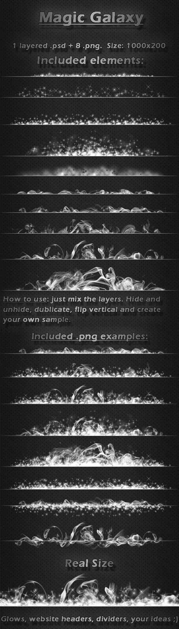 brilliant starlight effects –psd layered material