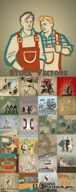 Retro Illustration – 25 Eps