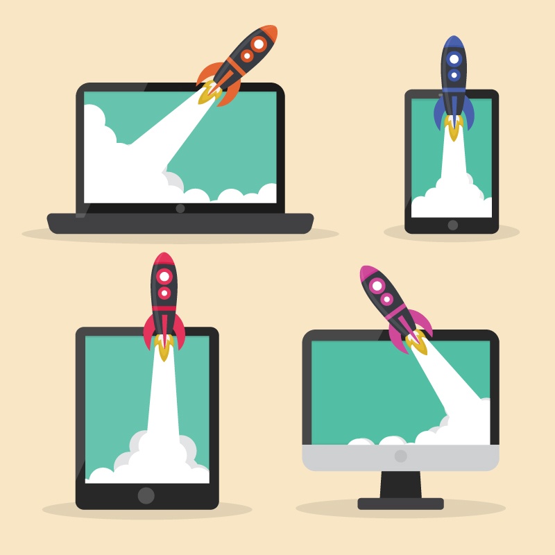4 rocket vector material out of the screen