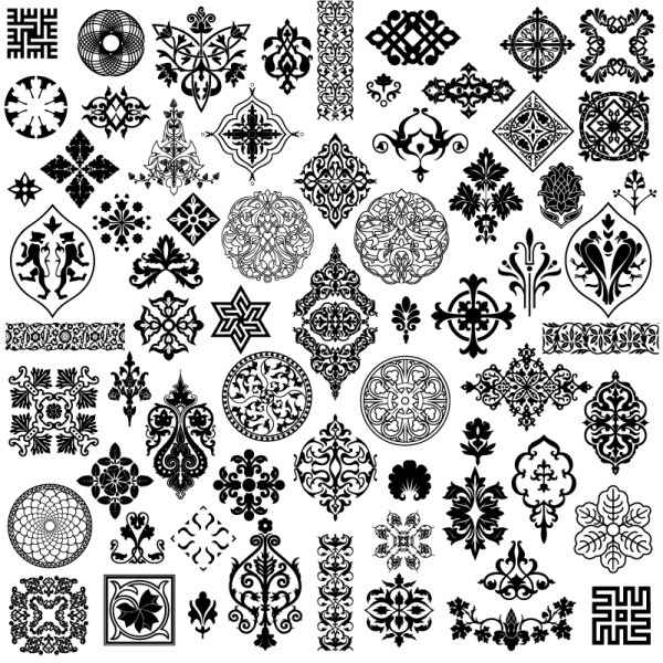 exquisite pattern vector material Classical Tradition
