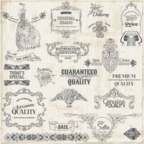 European retro lace pattern – vector material 02