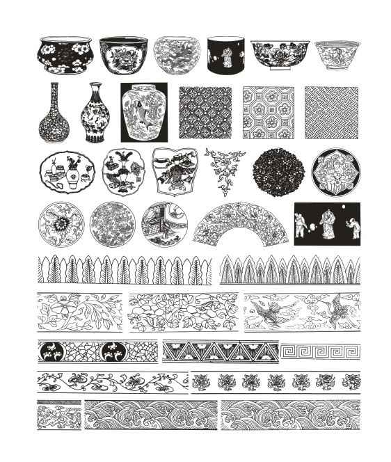 classical pattern vector material pattern 03