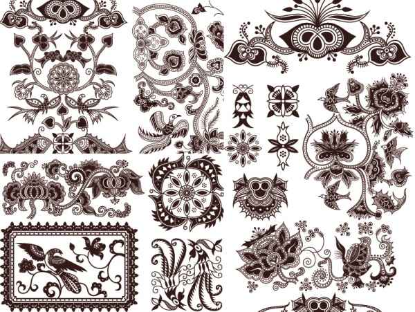 exquisite pattern vector material Classical Tradition
