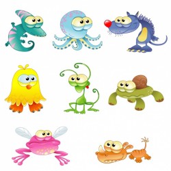 Abstract animals collection Vector | Free Download