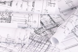 Architectural drawings background picture material