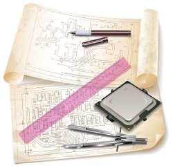 Architectural drawings Vector