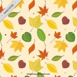 Autumn leaves pattern Vector | Premium Download