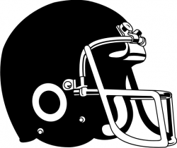 Black Football Helmet Clipart
