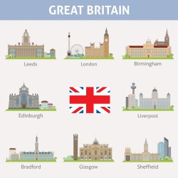 British construction mix vector