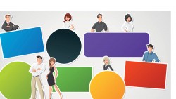 Business cartoon characters vector