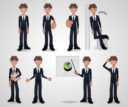 Business man Reporting vector