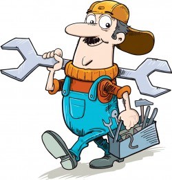 Cartoon maintenance workers vector