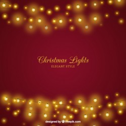 Christmas background with elegant lights Vector | Free Download