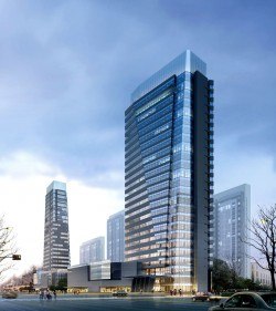 City high-rise Photograph material